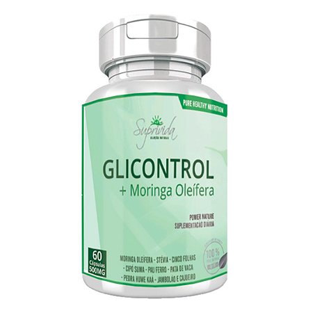 Glicontrol Controla sua Glicose e Colesterol 60 Cápsulas