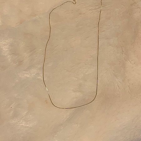 Colar Liso 60 cm Dourado