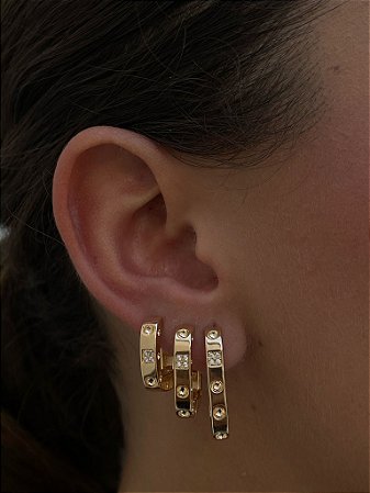 Trio de Argolas Mavi Gold