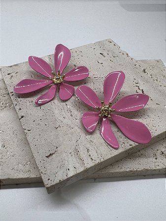 Brinco Camélia Pink
