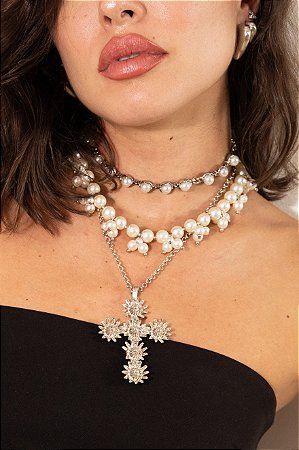 Choker Pérola Vintage