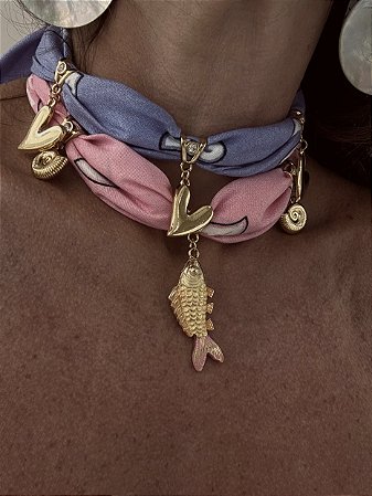 Choker / Pulseira Bandana Colors