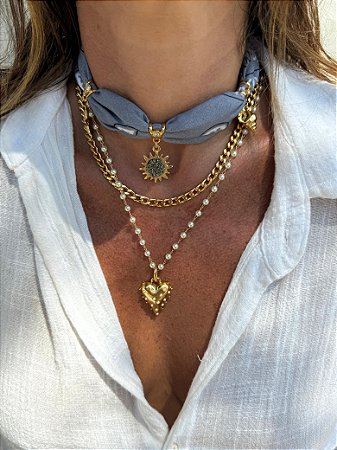 Choker / Pulseira Bandana Colors