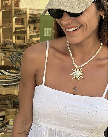 Colar Pérola Sol