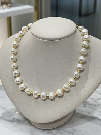 Choker Pérola Arredondada