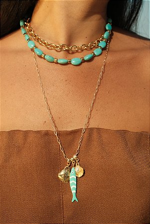 Colar Coral Charm