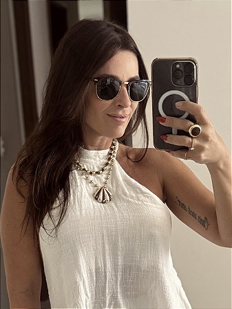 Colar Concha Esferas