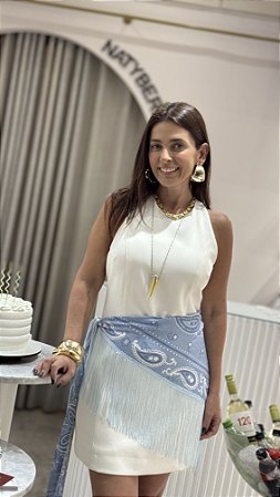 Lenço Bandana com Franjas