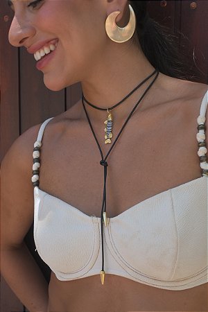 Compre Junto: Fio de couro + Sardinha listras