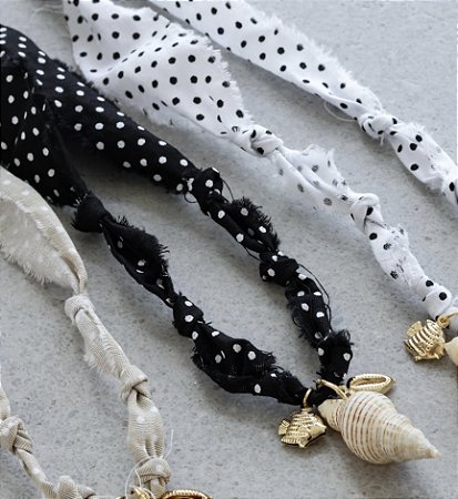 Choker Bandana Poá Concha