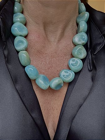 Colar Bola Turquesa