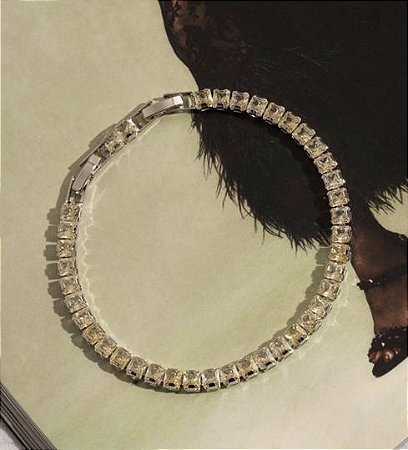 Pulseira Riviera Citrino Prata