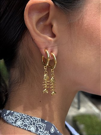 Argola Sardinha Gold