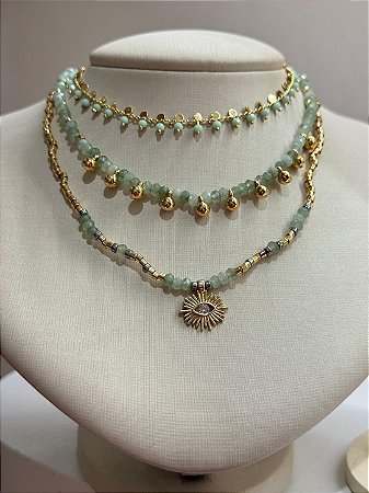 Choker Cristal Verde