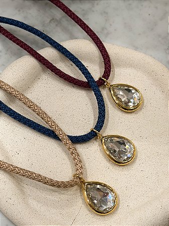 Colar Corda Gota