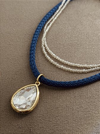 Colar Corda Gota