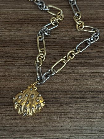 Colar Bicolor Concha