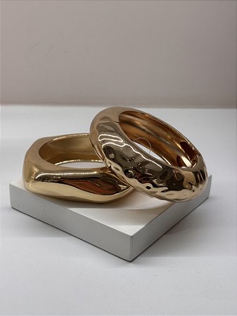 Bracelete Oval Martelado