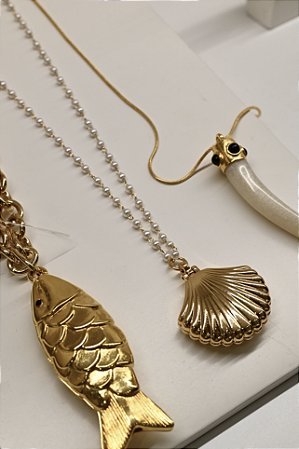 Colar Pérola Relicário