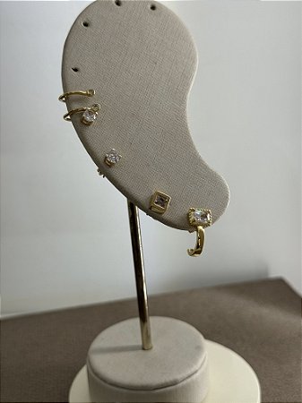 Argola Ponto de Luz Quadrado