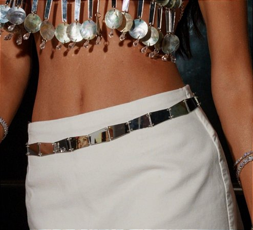 Cinto Espelhado Prata