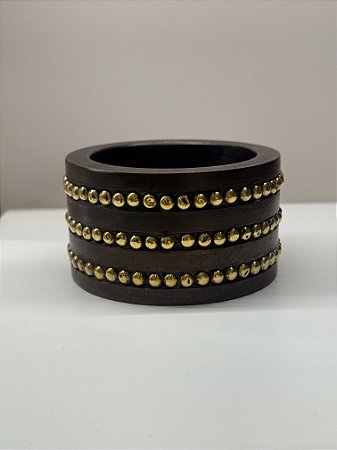 Bracelete Madeira Poá