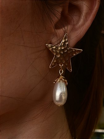 Brinco Estrela Pérola
