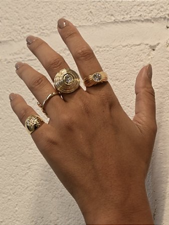 Anel Gold Retrô