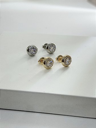 Brinco Redondo Ponto de Luz e Zircônias