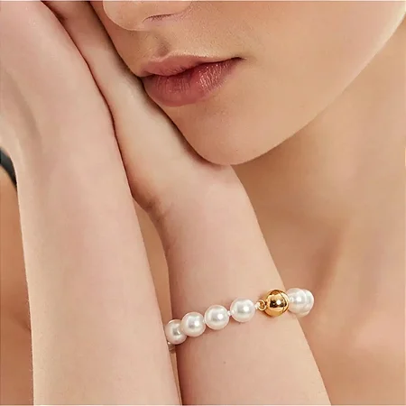 Pulseira Pérola Shell