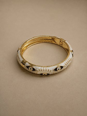 Bracelete Esmaltado Olho Grego