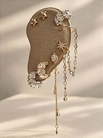 Mix de Brincos Cristal Gems