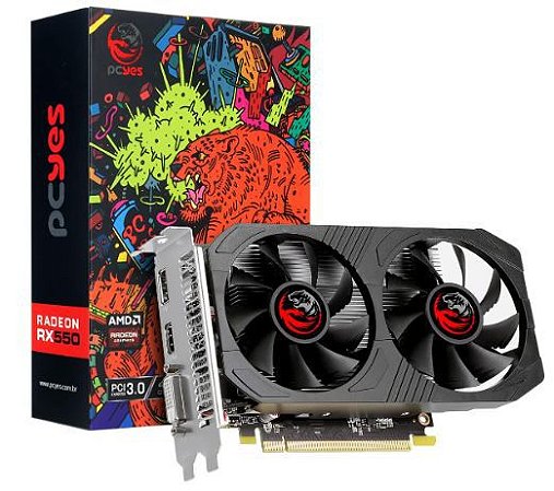 GPU RX 550 4GB GDDR5 128 BITS DUAL FAN - PJRX550DR5128B