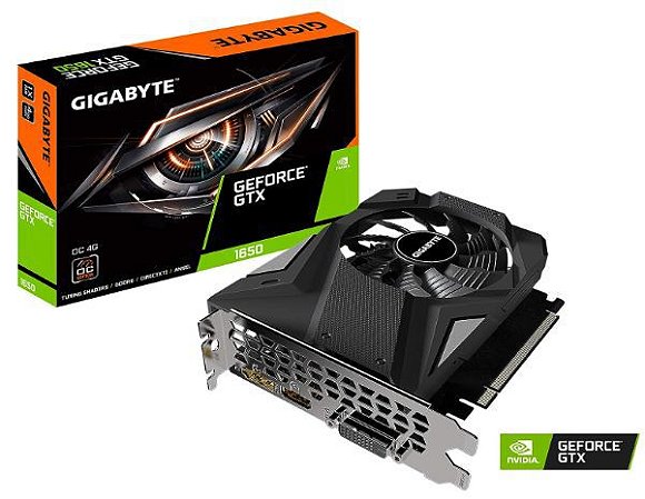 PROCESSADOR GRAFICO GIGABYTE GEFORCE GTX 1650 D6 OC 4G - GDDR6 - HDMI/DISPLAYPORT/DVI - GV-N1656OC-4GD