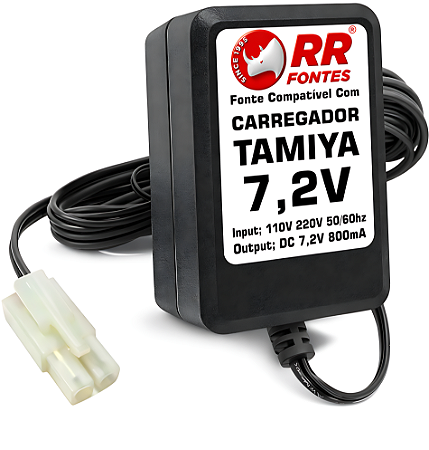 Fonte Carregador DC 7,2v Tamiya Para Baterias De Brinquedo