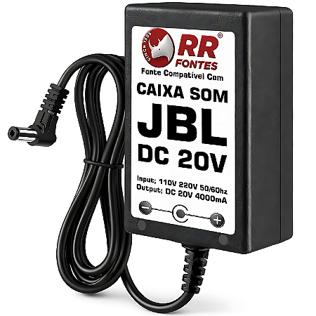 Fonte Carregador DC 20V 4A JBL Boombox