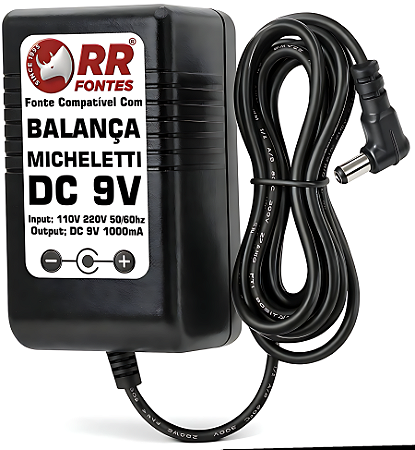 Fonte DC 9V Para Balança Micheletti AM MIC Brisa