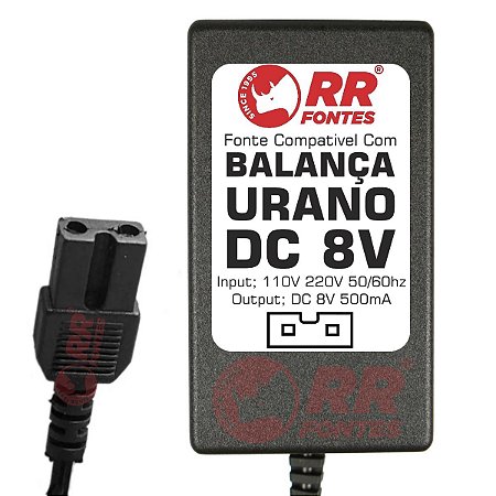 Fonte DC 8V Para Balança Urano Pop-s Pop-z