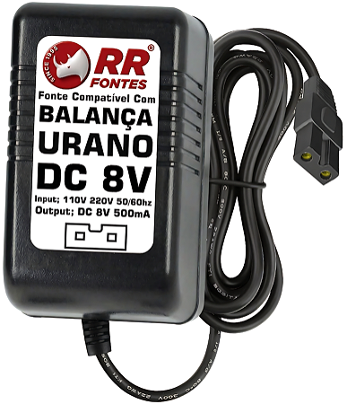 Fonte DC 8V Para Balança Urano Pop-s Pop-z