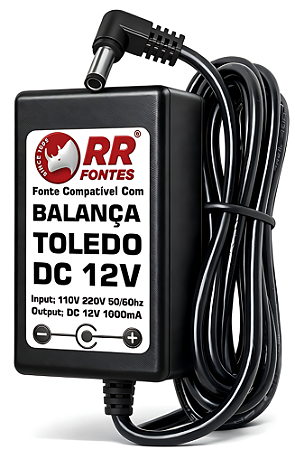 Fonte DC 12V Para Balança Pesadora Toledo