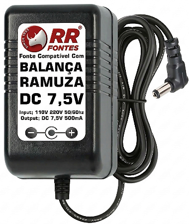 Fonte DC 7,5V Para Balança Ramuza