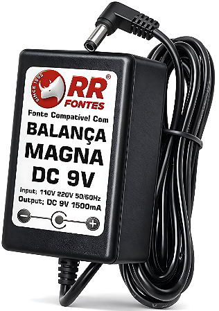 Fonte DC 9V Para Balança Magna PCR