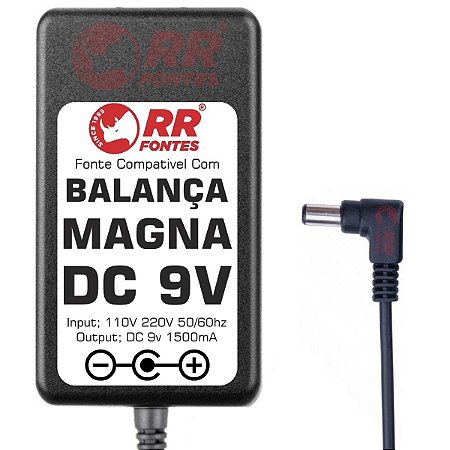 Fonte DC 9V Para Balança Magna