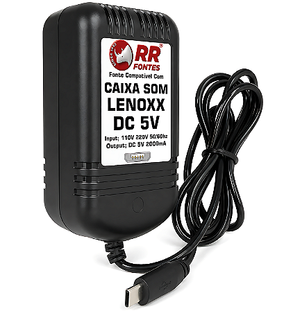 Fonte Carregador 5V 2A Para Caixa Lenoxx