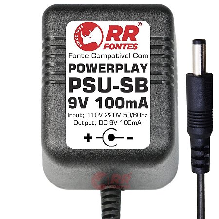 Fonte DC 9v 100ma Para Psu-sb Behringer Powerplay