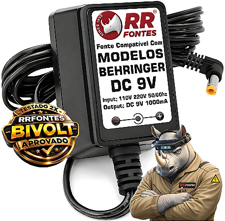 Fonte DC 9v 100ma Para Psu-sb Behringer Powerplay