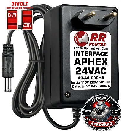 Fonte AC 24V Para Interface Audio e Compressor APHEX