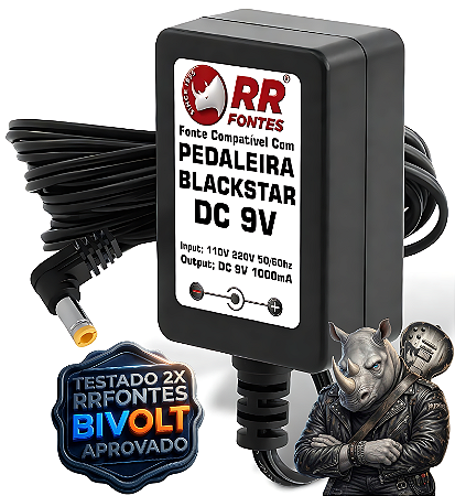 Fonte DC 9V Para Pedal Pedaleira Blackstar