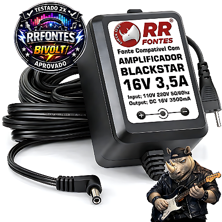 Fonte DC 16V Para Blackstar Amplificador de guitarra digital