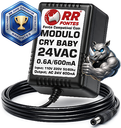 Fonte AC 24V 0.6A Para Modulo Dunlop DCR-2SR Cry Baby